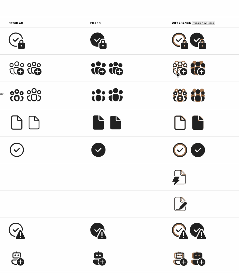 Icon diff example 2