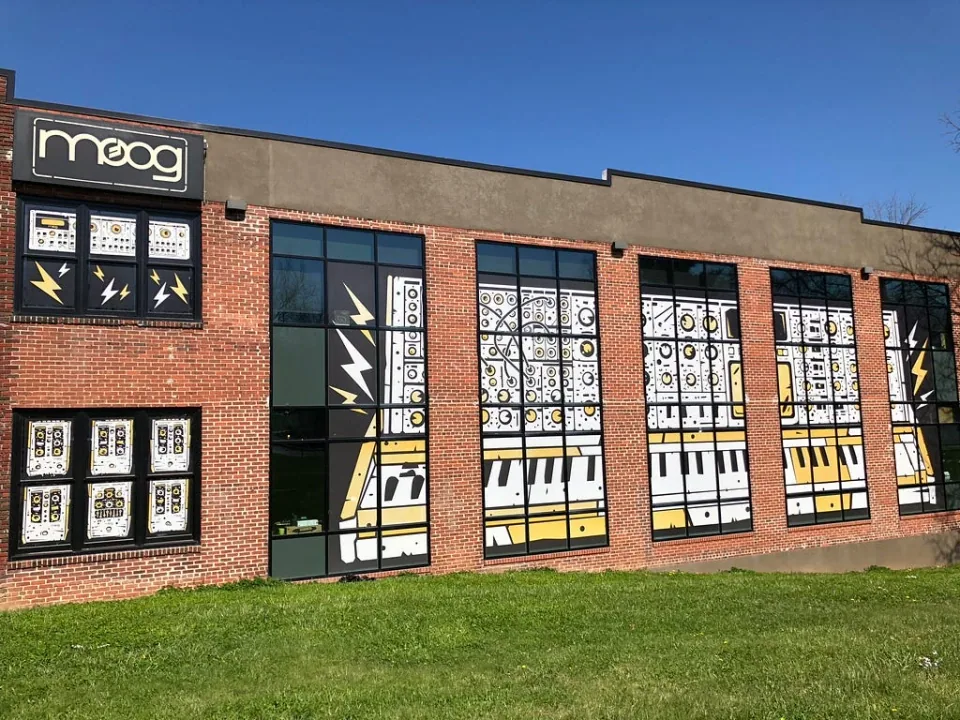 The Moog Music factory in Asheville